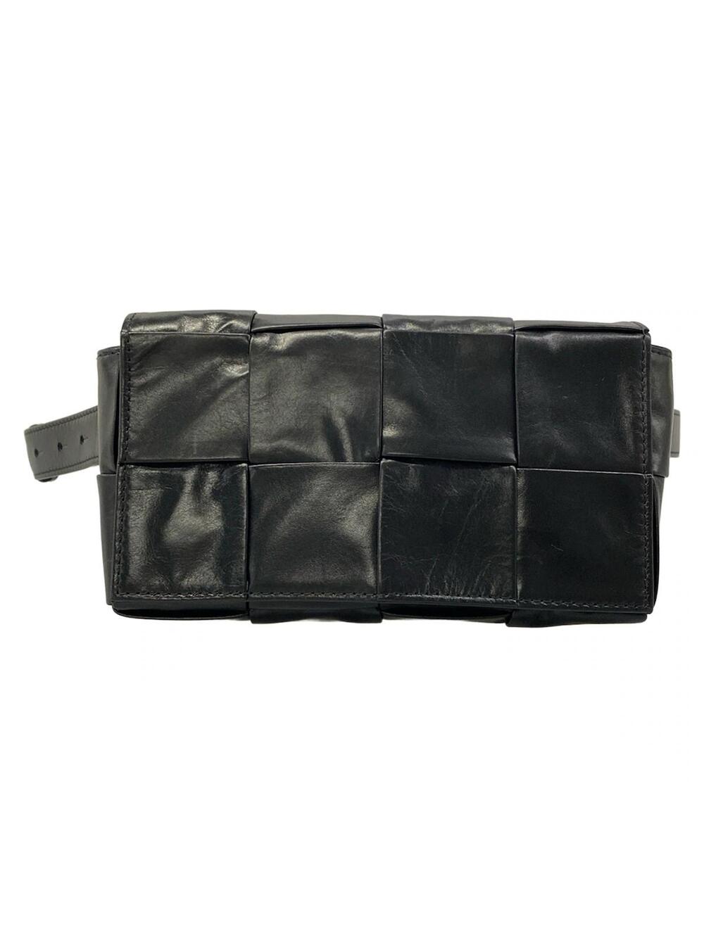 Bottega Veneta Cassette Black Leather #374150B10B